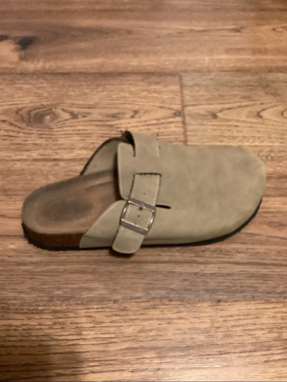 Men's Slip-On Clog in Light Tan with Adjustable Strap